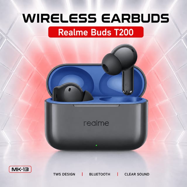 Наушники беспроводные Realme Buds T200
