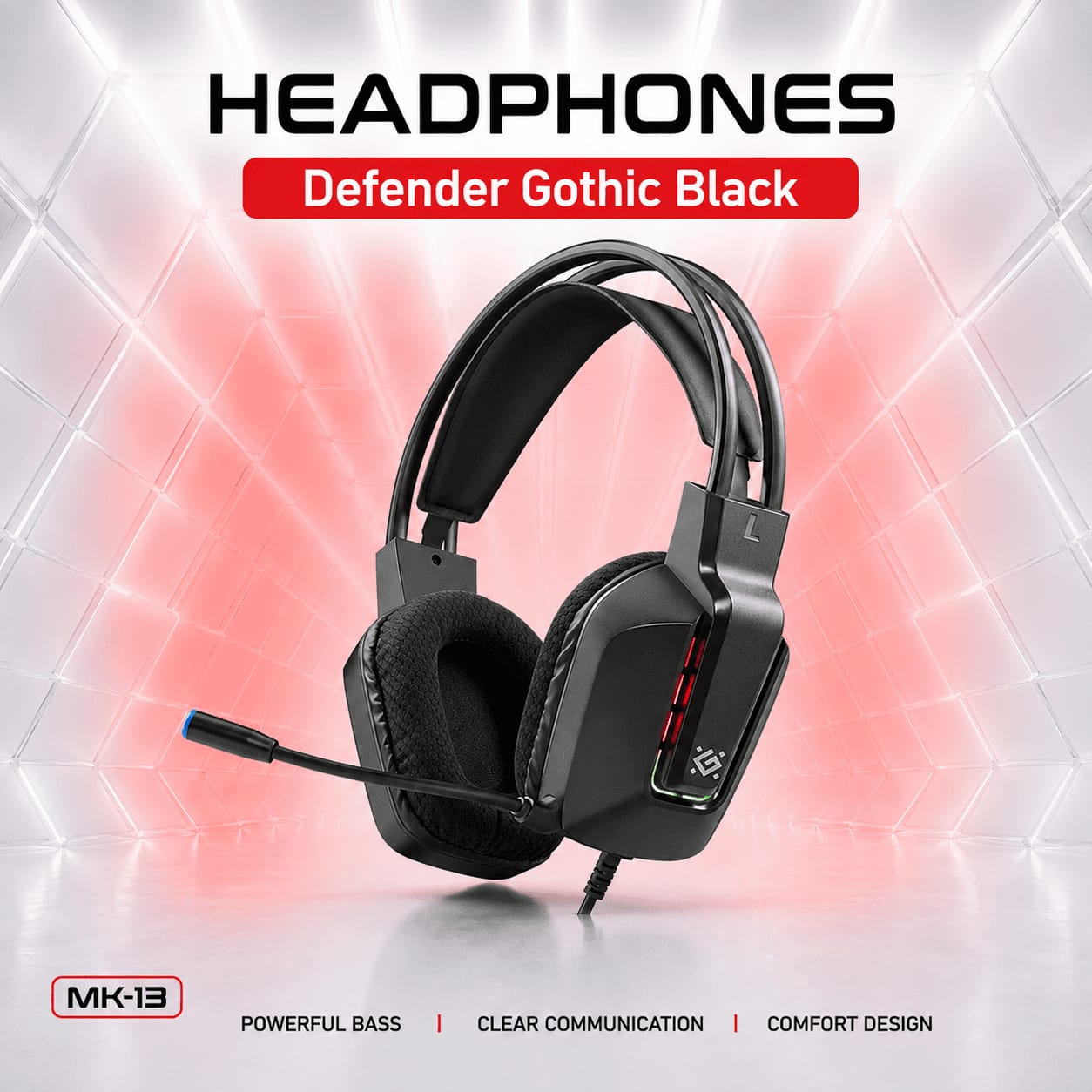 Игровые наушники Defender Gothic Black
