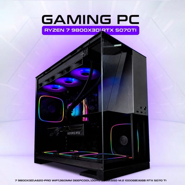 Игровой компьютер Dream: Ryzen 7 9800X3D, RTX 5070 Ti 16 GB