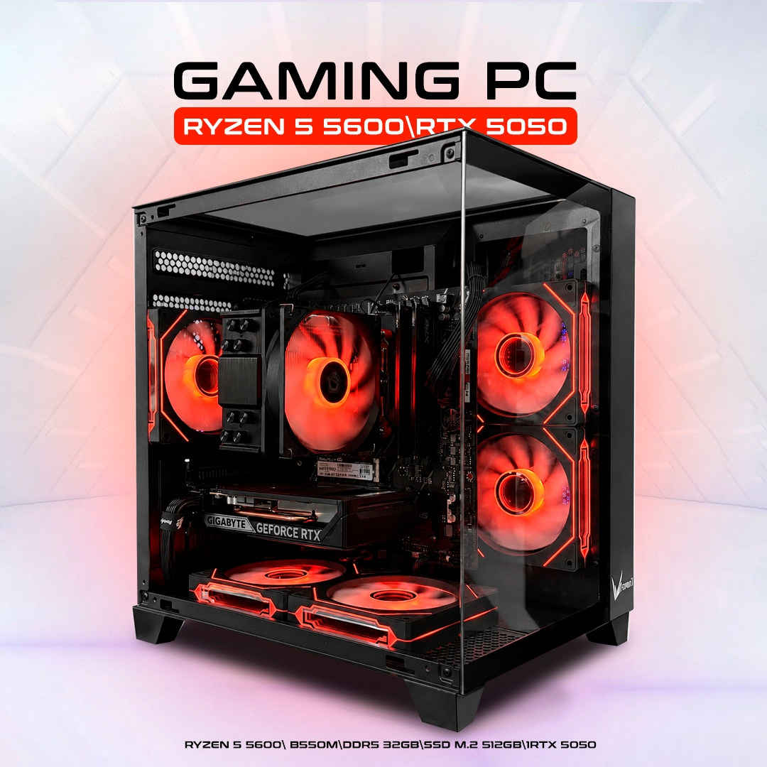 Игровой компьютер First Blood [Ryzen 5 5600 | RTX 5050 | DDR4 32gb]