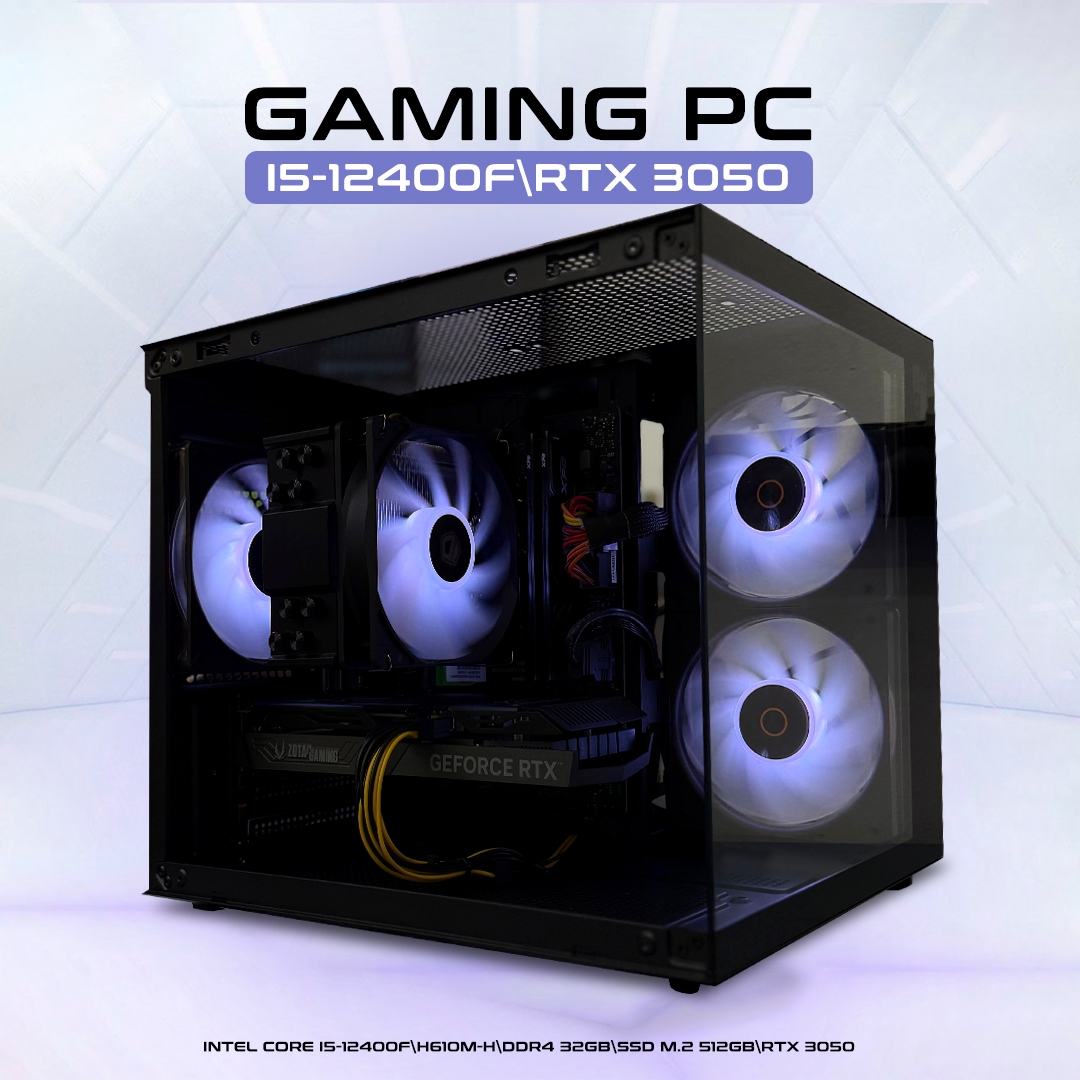 Игровой компьютер Box [i5-12400f | RTX 3050 | DDR4 32gb]