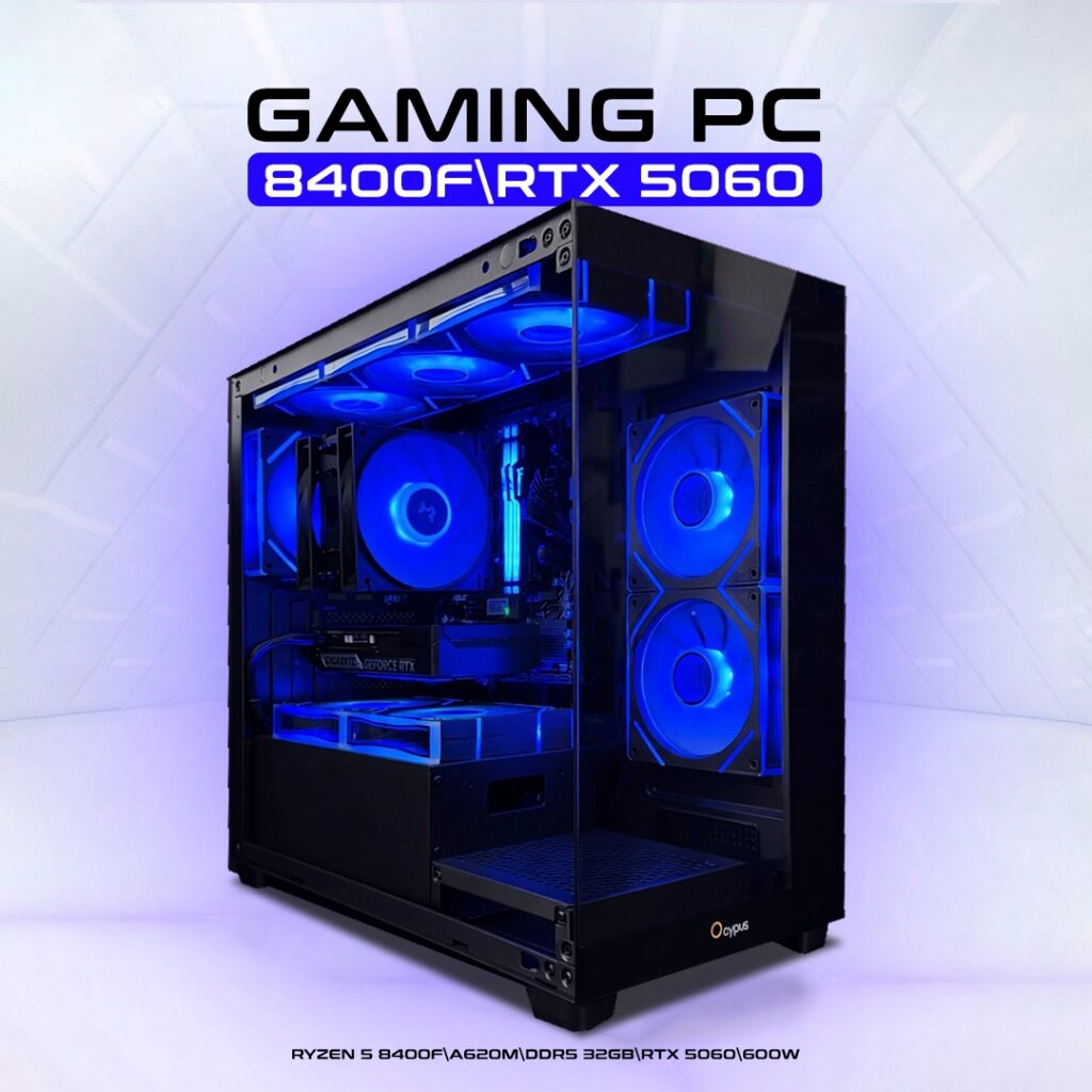 Игровой компьютер Устрица [Ryzen 5 8400f | RTX 5060 | DDR5 32gb (16+16)]